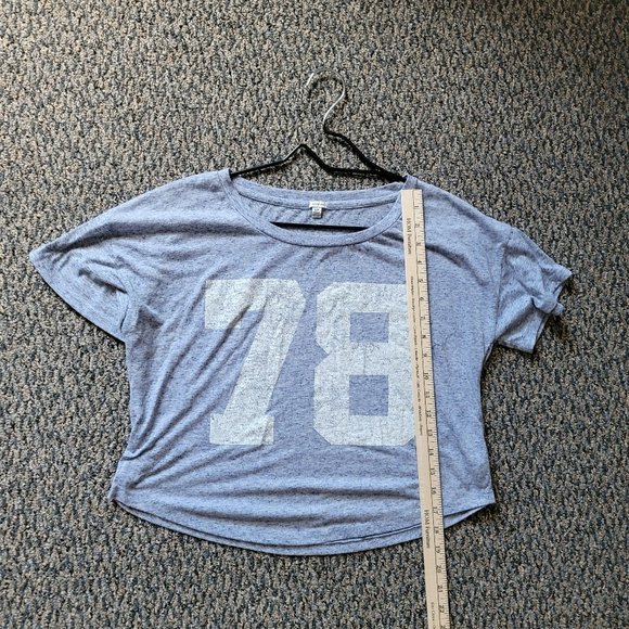 Vintage Style 70s I LOVE H81 78 Oversized Crop Top Size Small Forever 21 - Picture 6 of 12